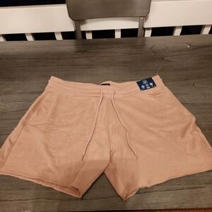 Hollister Light Brown Fleece Shorts